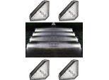 Inf Lampade Solari Da Esterno Per Scale E Giardino, Luce Bianca, 2 Pezzi 4 Pack