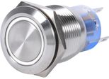 Interruttore A Pulsante Autobloccante In Acciaio Inox Impermeabile Da 19 Mm 12-24 V Led Bianco
