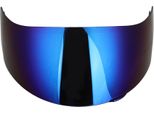 Ricambio Lente Visiera Parabrezza Casco Moto Integrale Per Agv K3SV K5 (Blu)