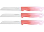 3 Pezzi Coltello Da Cucina Da 18 Cm Con Manico Ergonomico - Versatile E Facile Da Pulire. Colore Rosso