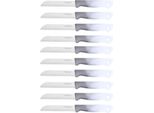 10 Pezzi Coltello Da Cucina 18 Cm Con Manico Ergonomico - Versatile E Facile Da Pulire, Grigio