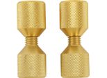2Pcs 2 Fori Flangia Allineamento Perni Alluminio 1-1/8 Pollici Doppio Per 0,5 A 14 Pollici 150 Lb Flange D'oro