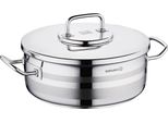 Korkmaz Astra2 Casseruola Bassa 30 X 11 Cm - 7,5 L, Pentola In Acciaio Inox Con Coperchio
