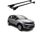Menabo Portapacchi Per Opel Crossland / Crossland X 2019-2025 75Kg Alluminio Nero 2X