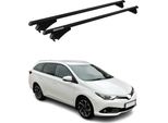 Menabo Portapacchi Base Per Toyota Auris Mk2 2012-2018 75Kg Alluminio Nero 2X
