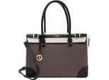 L.Credi Borsa Shopper Borsa A Tracolla Plamena Shopper Dark Taupe Multi Multicolore