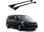 Menabo Portapacchi Base Per Kia Carnival 2014-2020 75Kg Alluminio Nero 2 Pz
