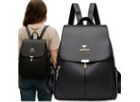 Edibazzar | Zaino Donna Nero Elegante In Ecopelle Urban