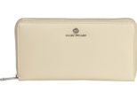 Marc Picard Pelle Portafoglio Umbria Zip Wallet Grey Beige
