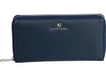 Marc Picard Pelle Portafoglio Umbria Zip Wallet Navy Blu Scuro
