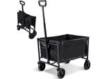 Jayseuw Carrello A Mano Carrello Da Giardino Pieghevole Carrello A Mano Per La Spesa, Il Campeggio E Il Giardino Con Parete Laterale Pieghevole Fino A 80 Kg