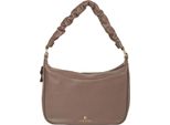 Marc Picard Pelle Borsa A Tracolla Umbria Shoulder Bag Knot Taupe Grigio Talpa