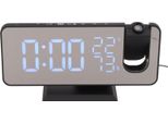 Radio Fm Led Sveglia Intelligente Digitale Sveglia A Proiezione Digitale A Led Per Camera Da Letto Corpo Nero Carattere Nero