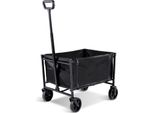Aopunly Carrello A Mano Carrello Da Giardino Pieghevole Carrello A Mano Per Shopping, Campeggio Giardino Con Parete Laterale Pieghevole Fino A 80 Kg