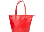 Marc Picard Pelle Borsa Shopper Firenze Tote Bag Red Rosso