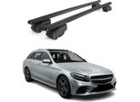 Portapacchi Portapacchi Per Mercedes Classe C S205 2014-2021 Alluminio Nero Abe 2X