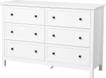 Succebuy Cassettiera Con 6 Cassetti, Design In Legno, Antiribaltamento, Bianco