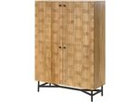 MASSIVMOEBEL24 | Credenza In Legno Di Acacia 110X40X150 Laccato - Naturale / London #110