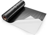 Succebuy Rotolo Da 10' X 100' Di Teli Di Plastica Per Impieghi Gravosi, Spessore 6 Mil. Ideale Per L'uso Come Scossalina Di Plastica, Telo Da Pittore. Per La Barriera Al Vapore Nei Vespai, Bifacciale (Bianco E Nero)
