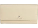 Marc Picard Pelle Portafoglio Umbria Wallet With Flap Grey Beige