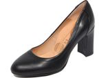 G3732 Decollete Donna Unisa Black Leather Shoes Women