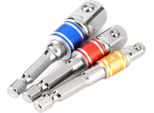 3Pcs/Set Esagonale Drill Bit Socket Adapter Drive Electric Impact Driver 1/4In 3/8In 1/2Intype B