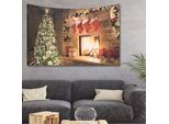 Natale Arazzo Decorazione Camera Da Letto Soggiorno Parete Appeso Tappeto Coperta Home Decor Forniture