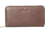 Marc Picard Pelle Portafoglio Umbria Zip Wallet Taupe Grigio Talpa