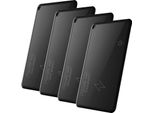 Bt Tracker Item Finder Work With Find My, 4 Pack Wirelessly Charging Ultra-Thin Card Item Locator With Sound Reminder Message Push Portable Tracker For Keys Wallet Luggage Pet Bags Phone And More