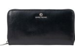 Marc Picard Pelle Portafoglio Firenze Zip Wallet Black Nero