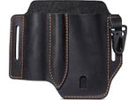 Inf Edc Tattico Organizer Porta Attrezzi, Custodia Multiuso In Pelle Con Clip