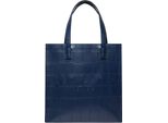 Ted Baker Borsa A Tracolla Croccon Croc Effect Icon Bag Navy Blu Scuro