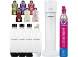 Sodastream Spumantizzatore Gaia White Una Bottiglia + Bottiglie 3 Pezzi Nere 1L Fuse + Bolero