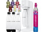 Sodastream, Macchina Per Acqua Frizzante Gaia White + 3 Bottiglie Da 1 Litro, Bianco/Nero + Bolero