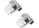 2 X Serratura Per Porta Del Mobile In Vetro | Serratura Di Sicurezza Per Mobile In Vetro | Serratura Per Porta In Vetro Con 2 Chiavi | Serratura Per Mobile Serratura Per Porta In Vetro | Serratura Per Porta Singola Per Vetro Da 4-8 Mm