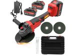 Smerigliatrice Angolare Senza Spazzole Da 18V 125MM 860W - A Batteria, Potente Con 2 Batterie E Accessori