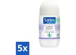 Sanex Natur Protect – Deodorante Roll-On – Pulito E Fresco – Con Bambù Naturale – 50 Ml - Confezione Risparmio - 5 Pezzi