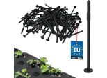 Kotarbau® 100 Set Di Picchetti Per Il Terreno In Vello Per Erbacce 12 Cm Ancoraggio A Terra In Pvc Ancoraggio A Terra In Vello Per Erbacce In Plastica Chiodi In Vello Per Erbacce Chiodi In Vello
