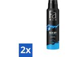 Fa Men - Deodorante Spray Corpo - Kick-Off - Rinfrescante - Protezione 48 Ore - 150 Ml - Confezione Risparmio - 2 Pezzi