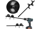 Coclea Di Terra Kadax 80 Mm Per Trapano, Coclea Da Giardino, Coclea Di Terra Per Avvitatore A Batteria, Coclea Per Piante Per Giardinaggio, Trapano A Spirale Per Forare Il Terreno