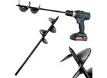 Coclea Kadax 60 Mm Per Trapano, Coclea Da Giardino, Coclea Per Avvitatore A Batteria, Coclea Per Piante Per Giardinaggio, Coclea A Spirale Per Forare Il Terreno