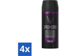 Axe Deodorante Spray Corpo Excite 150 Ml - Confezione Risparmio - 4 Pezzi