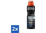 L'oréAl Men Expert Deodorant Spray Carbon Protect 150 Ml - Confezione Risparmio - 2 Pezzi