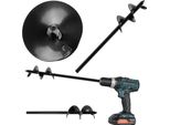 Coclea Kadax 50 Mm Per Trapano, Coclea Da Giardino, Coclea Per Avvitatore A Batteria, Coclea Per Giardinaggio, Coclea A Spirale Per Forare Il Terreno