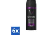 Axe Deodorante Spray Corpo Excite 150 Ml - Confezione Risparmio - 6 Pezzi