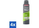 Dove - Deodorante - Men Care Extra Fresh - Rinfrescante Ed Energizzante - 48 Ore Di Protezione - 250 Ml - Value Pack - 4 Pezzi