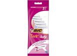Bic - Twin Lady - Lamette - Doppio Bordo - Lame Usa E Getta - 5 Lamette - 1 Pezzo