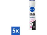 Nivea - Deodorante - Spray - Black & White Invisible Clear - Antitraspirante - 150 Ml - Vorteilspack - 5 StüCke