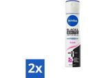 Nivea - Deodorante - Spray - Black & White Invisible Clear - Antitraspirante - 150 Ml - Confezione Risparmio - 2 Pezzi