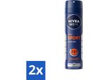 Nivea Men Deodorant Spray Sport 150 Ml - Confezione Risparmio - 2 Pezzi